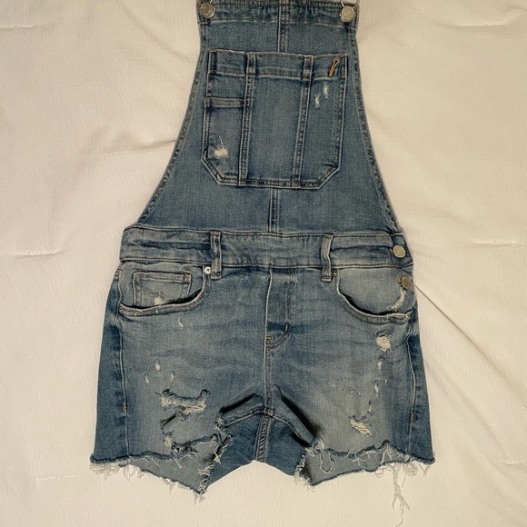 Denim overalls shorts - Picture 2 of 2